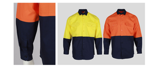 Camiseta de Trabajo de Alta Visibilidad para Construcción, Color Naranja, Ropa de Trabajo para Hombre, Venta al Por Mayor - Product Image 5