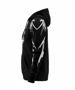 Achetez en gros des sweats à capuche JIU JITSU en coton biologique de qualité supérieure avec logo et designs personnalisés, derniers modèles gris fumé. - Product Image 6