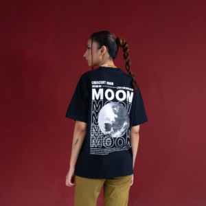 Men's Black Short Sleeve <b>T</b>-Shirt 100% Cotton Jersey Regular Fit O-Neck Casual Letter Print <b>Back</b> Logo Knitted Fabric - Product Image 6