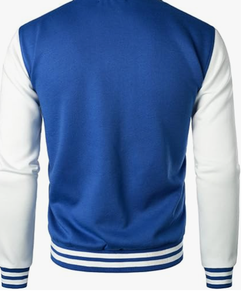 Hardihood International Men's Winter Varsity Jacket Canvas Fabric Breathable Stand Collar <b>Covered</b> <b>Button</b> Front High Street Style - Product Image 2