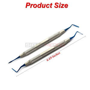 Titanium Coated Tips Sinus Lift PT1 PT2 Manual Dental Implant Periotome Set 2 Tooth Extraction Periodontal Instruments CE SIGAL - Product Image 2