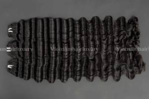 Extensiones de cabello humano vietnamita ondulado del océano profundo de calidad Remy enredos y desprendimiento gratis - Product Image 4