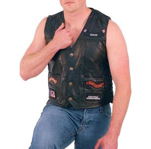 Nouveau Gilet de Course en Cuir Sur Mesure pour Hommes 2026 - Gilet de Protection Coupe-Vent Grande Taille pour la Conduite - Product Image 4