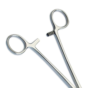 Foerster <b>Sponge</b> Holding Forceps Serrated Jaw Surgical Clamp Stainless Steel Ring <b>Handle</b> CE OEM Instrument - Product Image 4