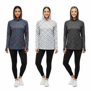 Chaqueta con Capucha para Mujer, Unisex, con Estampado Blue Chili, Transpirable, Talla Grande, de Secado Rápido, UPF 50, Ropa Deportiva para Exteriores, Sudadera con Capucha Sublimada para Pesca - Product Image 6