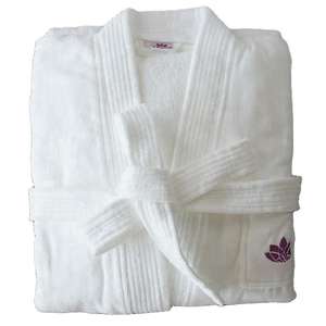 Peignoir de luxe en velours 100 % coton brodé, personnalisé pour hommes et femmes, vente en gros Nesta Sports pour hôtels - Product Image 5