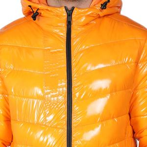 Chaqueta acolchada de invierno de poliéster 100% personalizada para hombre estilo burbuja con capucha y cuello levantado para ropa de calle y de invierno - Product Image 4