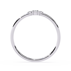 Anillo de Compromiso de Platino para Mujer con Diamantes Redondos de Corte Brillante, con Diamantes Naturales Certificados por GIA, Estilo Clásico - Product Image 4