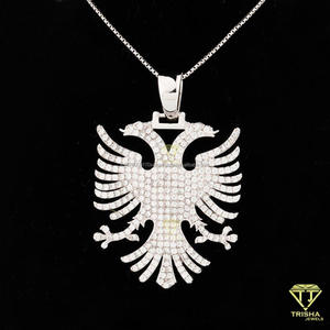 Collar con Colgante de Diseño de Pájaro de Alto Brillo para Amantes de la Joyería Hip Hop con Diamante Moissanite - Product Image 2