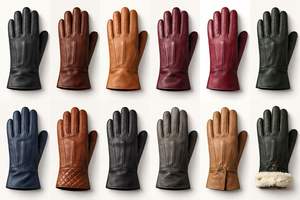 <b>Men's</b> Full Finger Outdoor Speed <b>Skating</b> Gloves Straight Cuff Sterile Anti-Slip Smooth Texture Durable Leather Gloves - Product Image 6