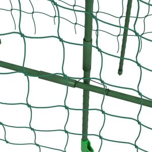 17\" X 72\" X 72\" Outdoor Metal Garden Trellis with Climbing <b>Net</b> <b>for</b> <b>Fencing</b> Trellis & Gates - Product Image 4