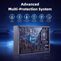 Station de charge USB de bureau 12 ports 1200W GaN4 à affichage numérique, chargeur rapide multi-appareils 8PD140W 4QC30W pour ordinateur portable
