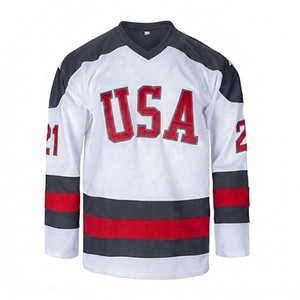 เสื้อฮอกกี้น้ำแข็งปี 2026 สำหรับผู้ชาย แขนยาว คอวี ระบายเหงื่อ ป้องกันแบคทีเรีย ผลิตจากโพลีเอสเตอร์ ชุดกีฬา พิมพ์ลายด้วยความร้อน - Product Image 6