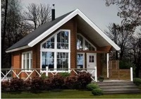 SPICE 2-Zimmer-Haus aus Massivholz mit Küche und Bad sowie Dachboden