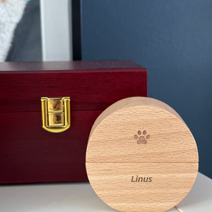 Producto caliente nuevo diseño de madera natural hermosa mascota gato urna cremación urna para cenizas mascotas de alta calidad hecho a mano de Vietnam - Product Image 3