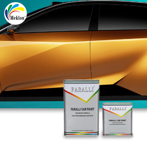 Peinture automobile acrylique Faralli 1K Crystal Yellow Pearl, peinture métallisée perlée pour la rénovation de carrosserie automobile - Product Image 3