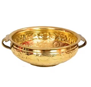 Durable Metal Urli Bowl Vintage Design Traditional Style <b>Home</b> <b>Temple</b> Decoration Flower Diya Bowl - Product Image 2