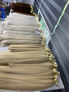 Extensiones de Cabello al Por Mayor, Cabello Humano Virgen Vietnamita Remy de Alta Calidad, 60cm, Super Double Drawn, Tinte Claro - Product Image 5