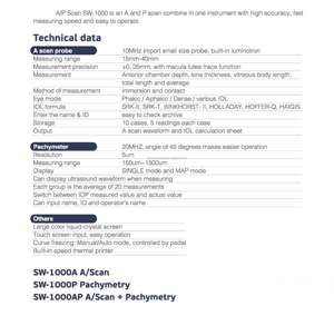 Ecógrafo Oftálmico A-Scan, Instrumento de Medición de Ultrasonido, Biómetro, Escáner de Longitud del Eje del Globo Ocular, Portátil, con Escaneo de Amplitud Ó<span class=keywords><strong>ptica</strong></span> A-Scan - Product Image 3