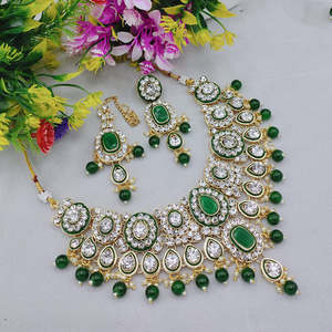 Jewelemarket Fashion Jewelry Set-Sparkle Crystal and Austrian Stone Beads Necklace 10575412GR - Product Image 4