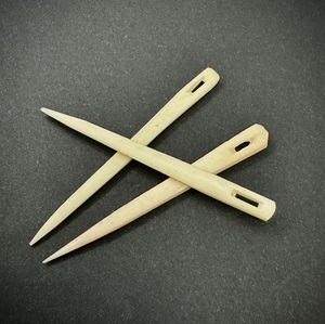 Top Quality Eco-Friendly Polished Buffalo Bone <b>Sewing</b> Needle Natural Shape Modern Weaver Tool Leatherwork Crochet at low price - Product Image 1