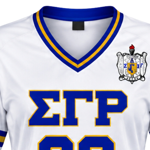 Maillot de football grec Sigma Gamma Rho pour femmes, personnalisé, respirant, pour sororité, uniforme sportif d'équipe, tenue personnalisée - Product Image 3
