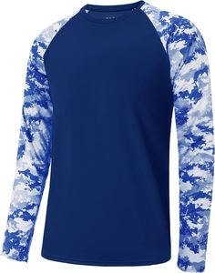 Customized UPF 50 Quick Dry 100% Polyester Fishing <b>Sunscreen</b> Long Sleeve Fishing Hiking Shirt Breathable Moisture Wicking Sun - Product Image 6