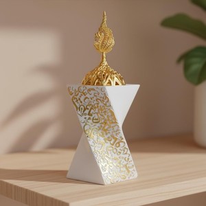 Quemador de Incienso de Madera Natural para Meditación con Bolsa de Almacenamiento, Porta Incienso Rústico de Madera Ecológico - Product Image 1