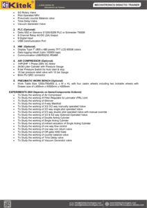 Equipo de Entrenamiento Electro-Neumático de Metal KITEK KCL-20 para Formación Profesional y Uso Educativo - Product Image 4