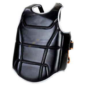 Protector de Pecho de Boxeo de Cuero Negro, Diseño Moderno 2026, Protector de Pecho Deportivo para Hombre - Product Image 2