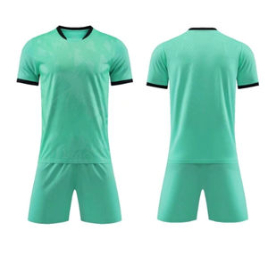 Maillot de football personnalisé pour adultes et enfants, avec nom et numéro imprimés, rouge et noir, ensemble uniforme de football - Product Image 2