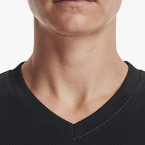 Camiseta de Lacrosse Personalizada por Sublimación para Mujer, Camiseta de Lacrosse Femenina Premium con Cuello en V y Manga Corta - Product Image 4