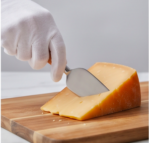 Cuchillo para queso y mantequilla con mango de madera, juego de cuchillos para queso de acero inoxidable con esparcidor de queso para utensilios de cocina - Product Image 4