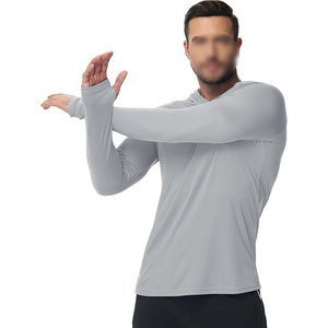 Sweat-shirt de sport pour homme en coton mélangé, pull-over pour la gym, l'entraînement, la course à pied, vêtement décontracté pour tous les jours - Product Image 2