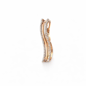 Namivaa Autre Micro Insert Vague Double Bande Anneau Femmes Moderne Empilable Mariage Fiançailles Fête Fine Jewelry Finition Polie - Product Image 3