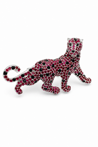 Broche classique en rubis sertie de griffes en argent sterling 92,5 KLSBH-60017 - Product Image 2
