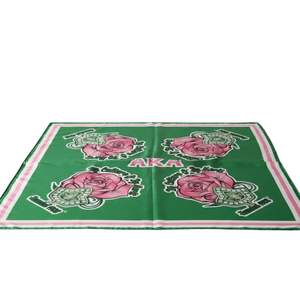 AKA Oversized Rose Ivy Scarf <b>Pink</b> Green Soft Fabric <b>Wrap</b> Premium Lightweight Fashion Accessory Elegant Style - Product Image 1