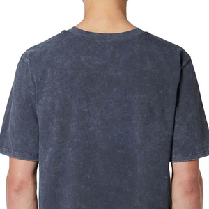 High Performance 100% Cotton Men's Short Sleeve T-Shirts Quick Dry Breathable Anti-Pilling Acid Wash Technique Customizable - Product Image 6