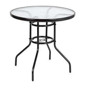 Tavolo da pranzo rotondo in HDPE per giardino e cortile - Identico a 93152635 - Product Image 2