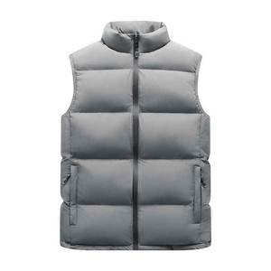 Veste matelassée personnalisée en toile, manteau bouffant épais rembourré de duvet, vêtements d'extérieur d'hiver décontractés pour hommes, gilet matelassé fabriqué au Pakistan - Product Image 2