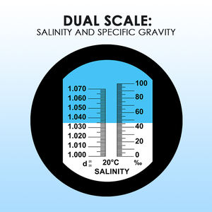 Réfractomètre optique professionnel pour eau de mer et eau salée, testeur de salinité haute précision avec ATC pour aquariums de récif et contrôle de la saumure - Product Image 4