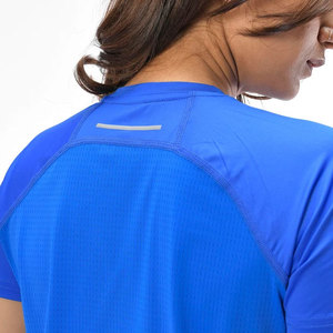 Camiseta Deportiva Corta de Yoga con Diseño Moderno, Alta Elasticidad, para Mujer, para Fitness, Running, Ropa Deportiva Activa, Cuello Redondo sin Costuras, con Estampado - Product Image 5
