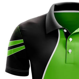 Camiseta Deportiva de Cricket Sublimada en Verde Lima y Negro para Hombre, Manga Corta, Ropa Deportiva para Entrenamiento y Partidos - Product Image 5