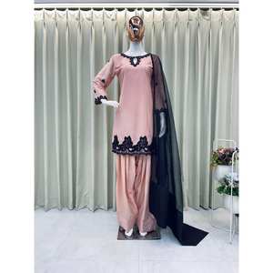 Hermosa ropa de fiesta para mujer Top-Bottom y Dupatta Set para un aspecto elegante - Product Image 1