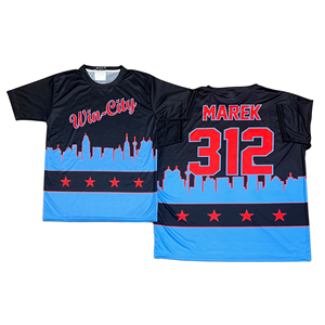 Camisetas de Béisbol Sublimadas con Diseño Personalizado al por Mayor, con Nombre y Número, para Clubes, 100% Poliéster, Transpirables, Tallas Grandes, de Secado Rápido - Product Image 4