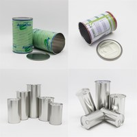 Boîte métallique vide personnalisable avec logo, 250 ml, pour graines et café, en fer blanc, pour emballage alimentaire, volume 330 ml