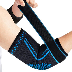 Soporte de compresión profesional de neopreno transpirable y grueso ajustable para codo, para alivio del dolor articular en deportes y gimnasio, con estabilidad. - Product Image 6