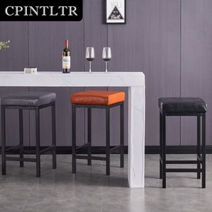 Sgabelli da Bar Moderni in Ecopelle Senza Schienale, Sedie Imbottite per Bancone e Isola Cucina, Ideali per Bar - Product Image 5