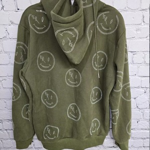Best High Quality Wholesale Factory Custom Rhinestone <b>Women</b> Hoodies Fleece Logo Design Full <b>Zip</b> <b>up</b> Rhinestone Hoodies - Product Image 2