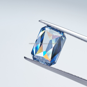 Diamant de laboratoire spécial de couleur bleue de taille rayonnante Taille et forme de conception personnalisées diamant de laboratoire de fabricant direct - Product Image 5